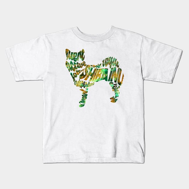 Shiba Inu Kids T-Shirt by inspirowl